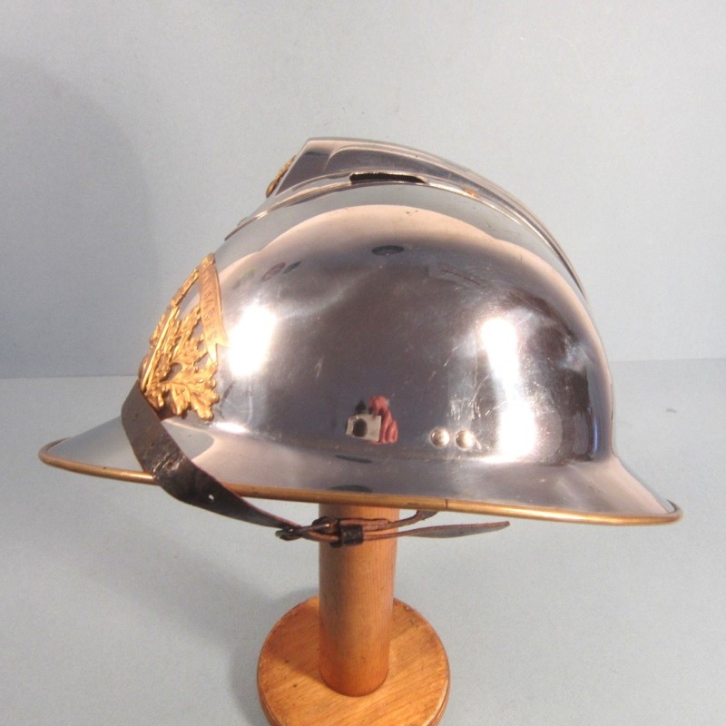 CASQUE D'OFFICIER DES SAPEURS POMPIERS DE CAGNES SAPEURS-POMPIERS MODELE 1933 