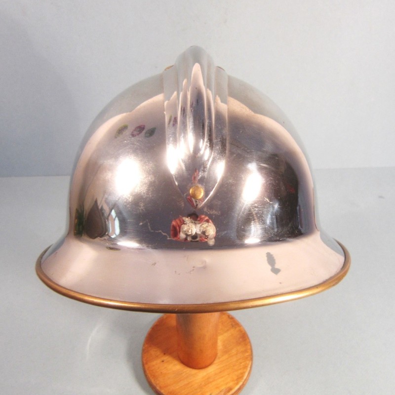 CASQUE D'OFFICIER DES SAPEURS POMPIERS DE CAGNES SAPEURS-POMPIERS MODELE 1933 