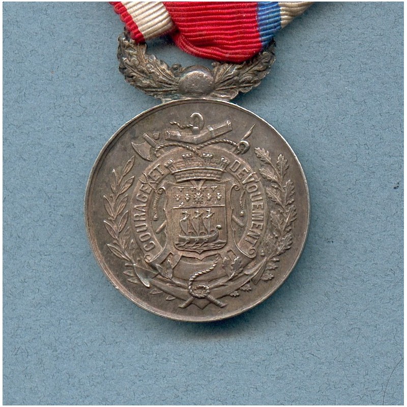 MEDAILLE DE LA SOCIETE PARISIENNE DE SAUVETAGE FONDEE EN 1886 NON ATTRIBUEE VILLE DE PARIS