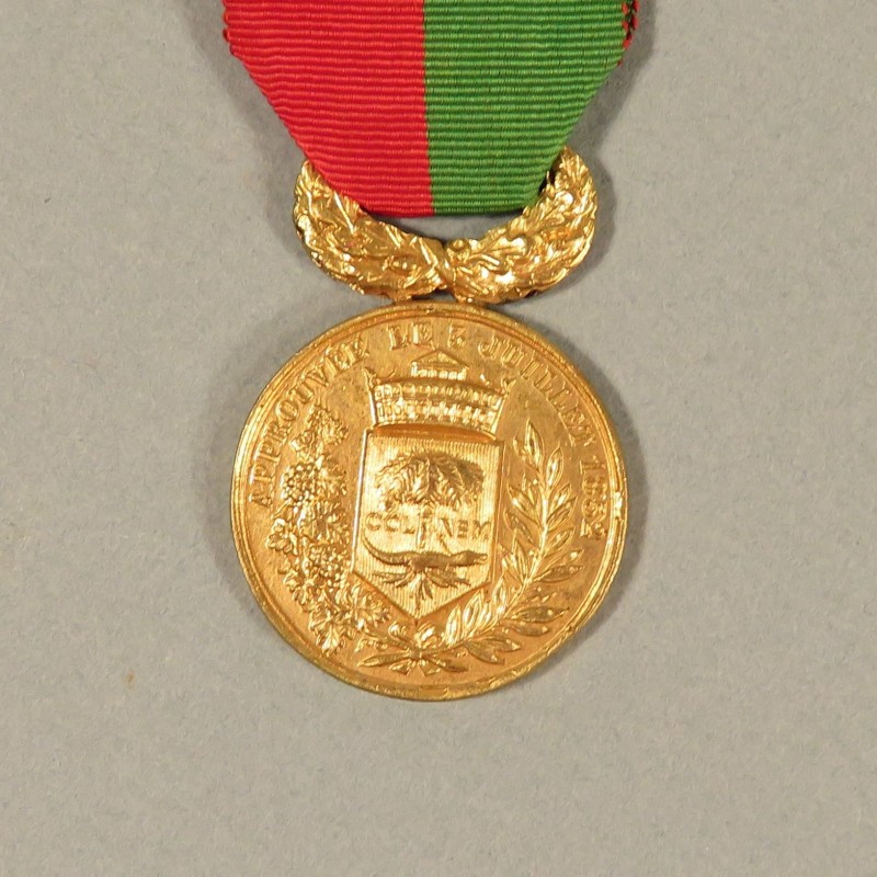 MEDAILLE SOCIETE DES ANCIENS SOUS-OFFICIERS DE LA VILLE DE NIMES 1852