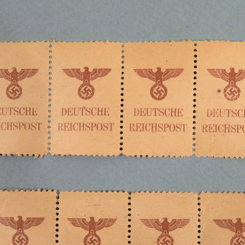 SERIE DE 8 TIMBRES ALLEMANDS OU FRANCHISES MILITAIRE DEUTSCHE REICHSPOST