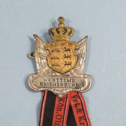 ALLEMAGNE MEDAILLE OU RUBANS D'ANCIENS COMBATTANTS DE 1914 1918 DU WURTTEMBERG