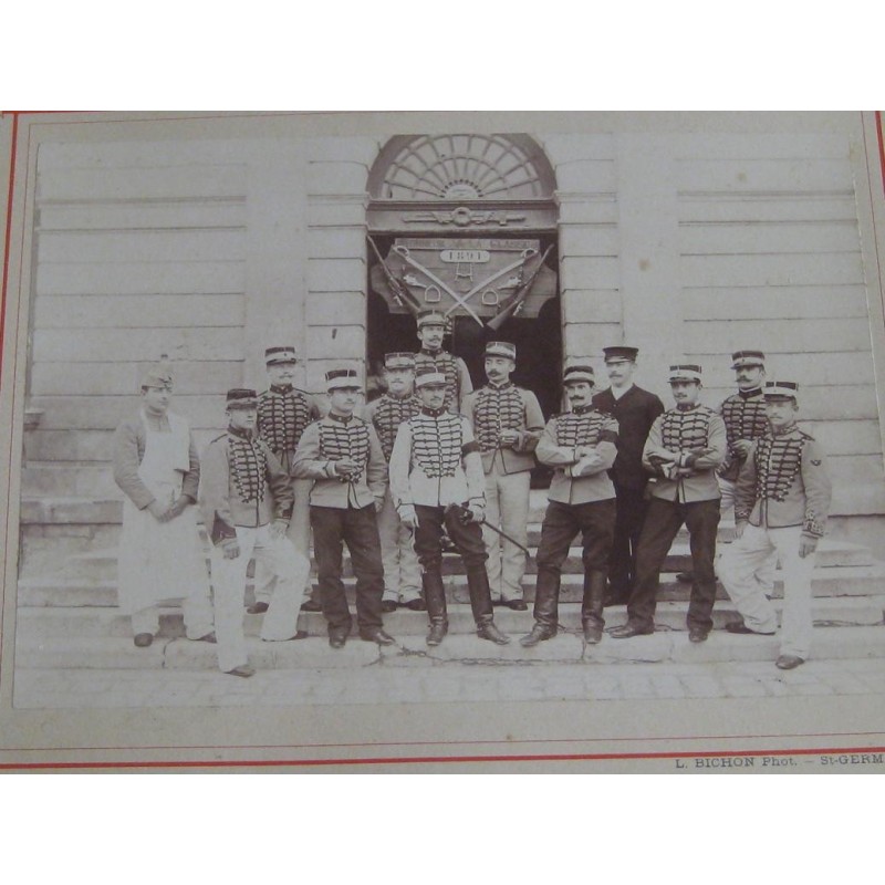 GRANDE GRANDE PHOTO DU 4 ème REGIMENT DE CHASSEURS A CHEVAL