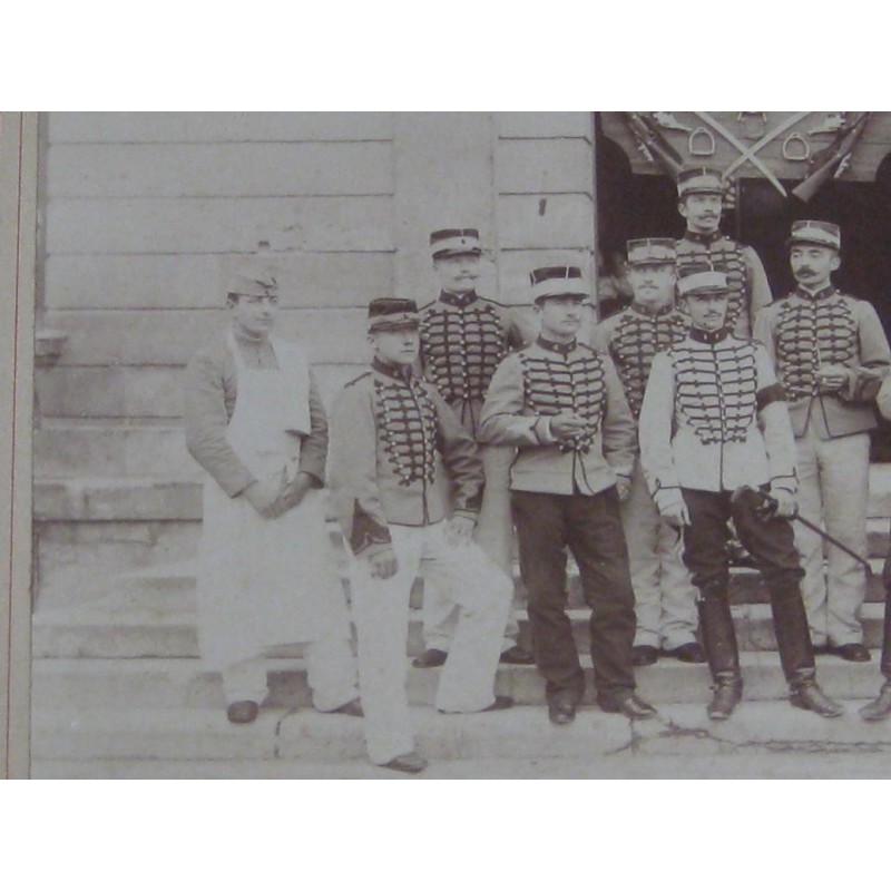 GRANDE GRANDE PHOTO DU 4 ème REGIMENT DE CHASSEURS A CHEVAL