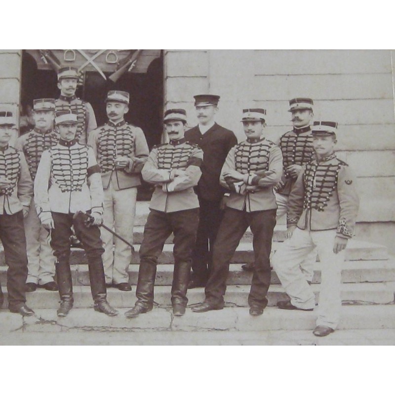 GRANDE GRANDE PHOTO DU 4 ème REGIMENT DE CHASSEURS A CHEVAL