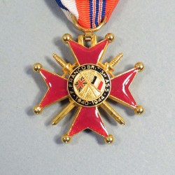 MEDAILLE D'OFFICIER DE L'ASSOCIATIONS DES ANCIENS COMBATTANTS FRANCO BRITANIQUE DE LA FRANCE LIBRE