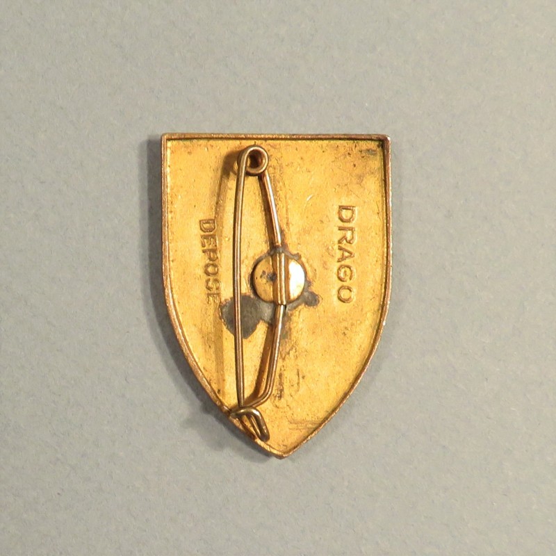 INSIGNE MILITAIRE DE LA 2 ème DIM DIVISION D'INFANTERIE MAROCAINE 1940-45 DRAGO DEPOSE