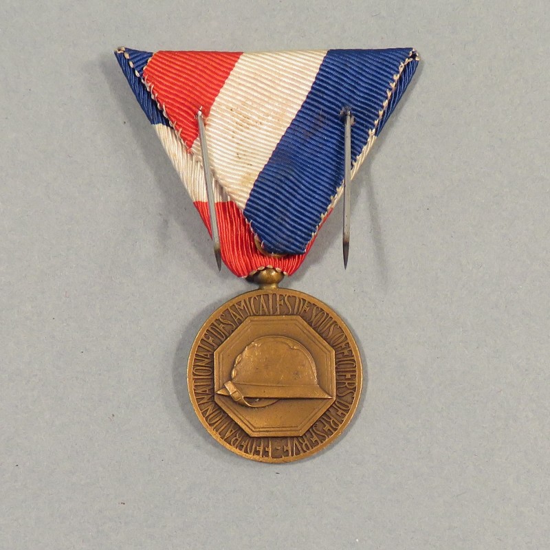 MEDAILLE ANCIENS COMBATTANT FEDERATION NATIONALE DES AMICALES DE SOUS OFFICIERS DE RESERVE 1914-1918