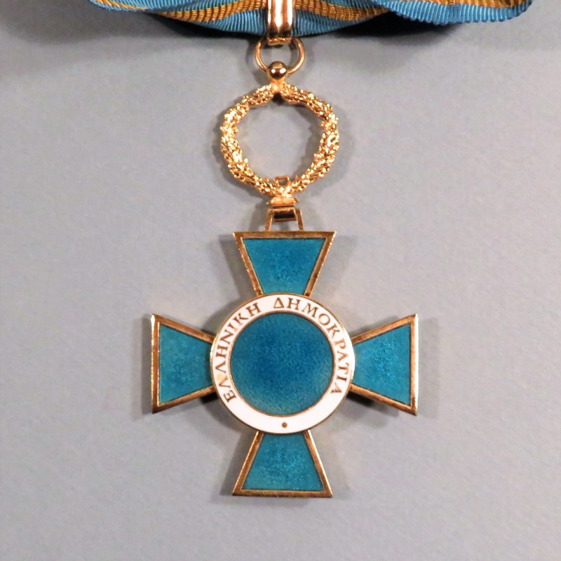 GRECE MEDAILLE DE COMMANDEUR DE L'ORDRE DE L'HONNEUR GREC COURTE PERIODE D'EXISTANCE 1975 A 1977 °