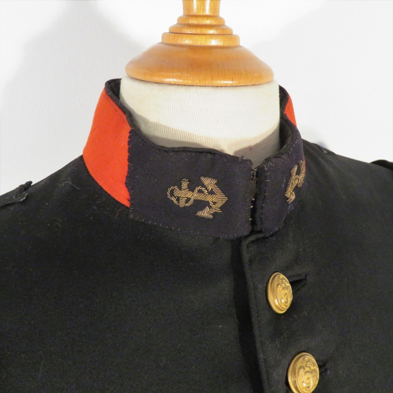 VESTE D'UNIFORME TENUE MODELE 1931 LIEUTENANT D'UN REGIMENT D'ARTILLERIE COLONIALE