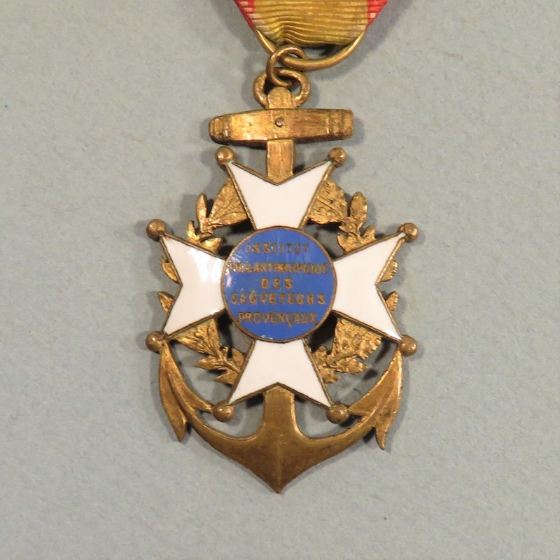 MEDAILLE DE SAUVETAGE DE L'INSTITUT PHILANTHROPIQUE DES SAUVETEURS PROVENCAUX VERS 1880