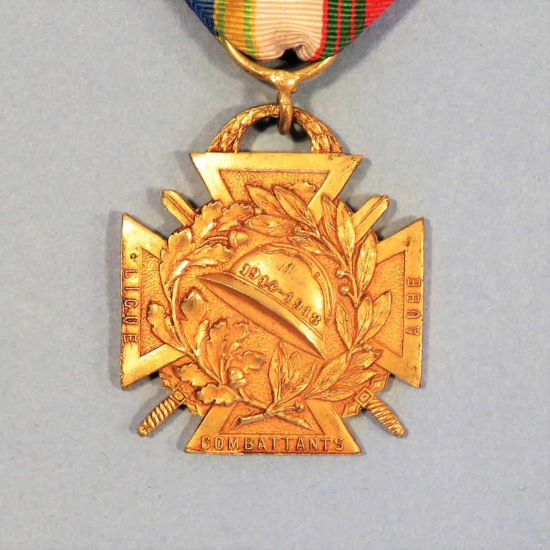 MEDAILLE ANCIENS COMBATTANTS LIGUE COMBATTANTS DE L'AUBE 1914-1918