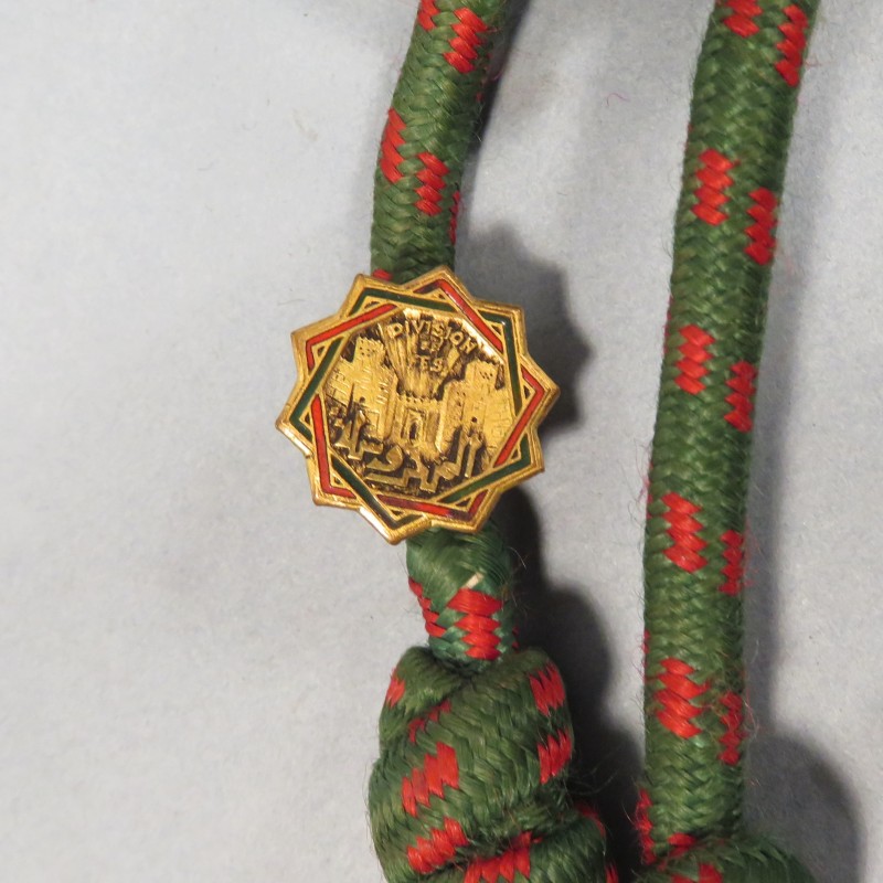 ENSEMBLE ARMEE DE LIBERATION 63 ème RAA REGIMENT D'ARTILLERIE D'AFRIQUE MAROC FEZ INSIGNES, FOURRAGERE ET TISSUS