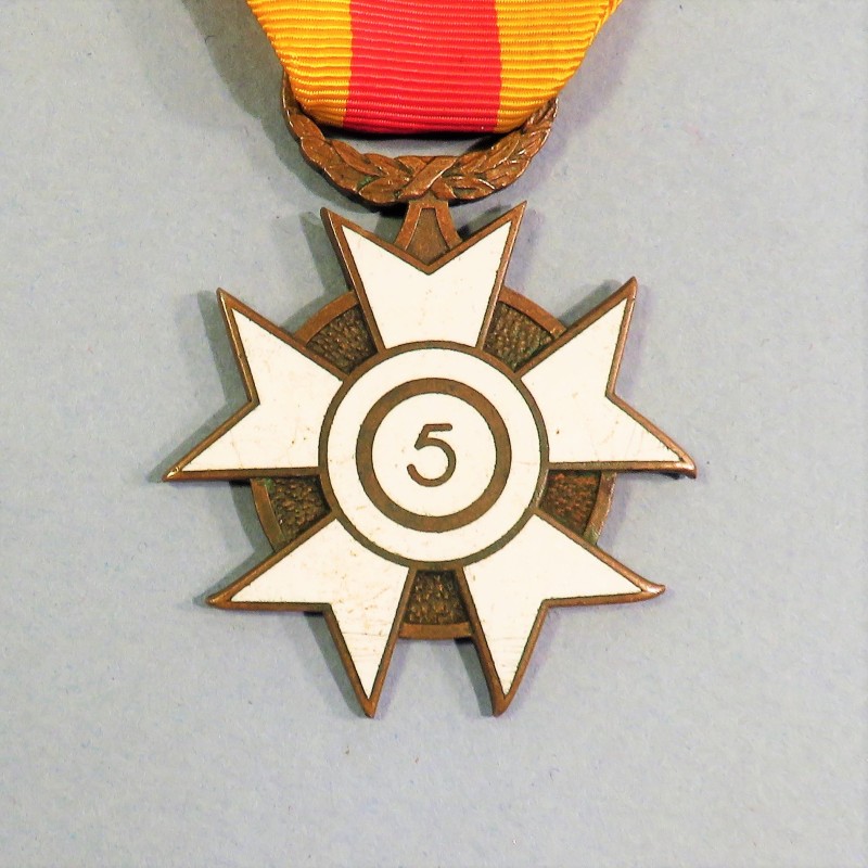 LIBERIA MEDAILLE POUR 5 ANS DE SERVICE LONG SERVICE MEDAL °