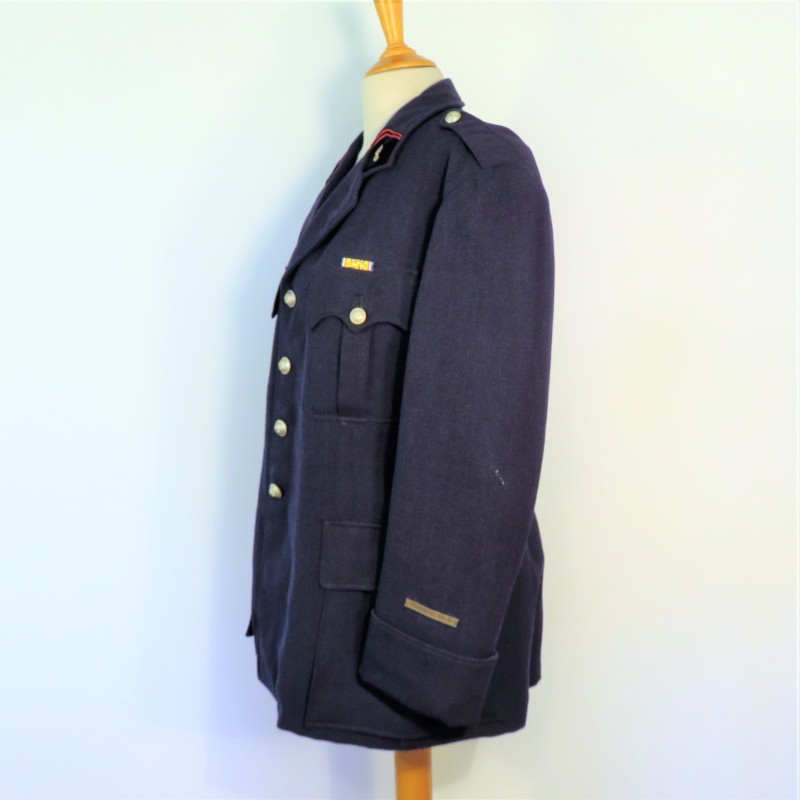 VESTE D'UN SOUS LIEUTENANT DES SAPEURS POMPIERS ANNEES 1950 1960