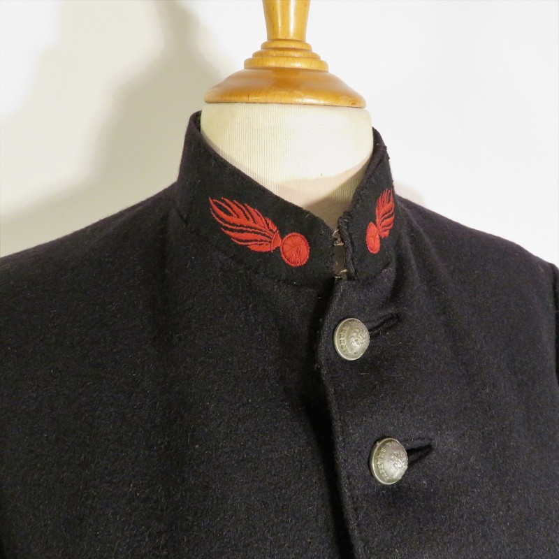 VESTE OU VAREUSE MODELE 1880 TROUPE OU SOUS OFFICIERS DES SAPEURS POMPIERS