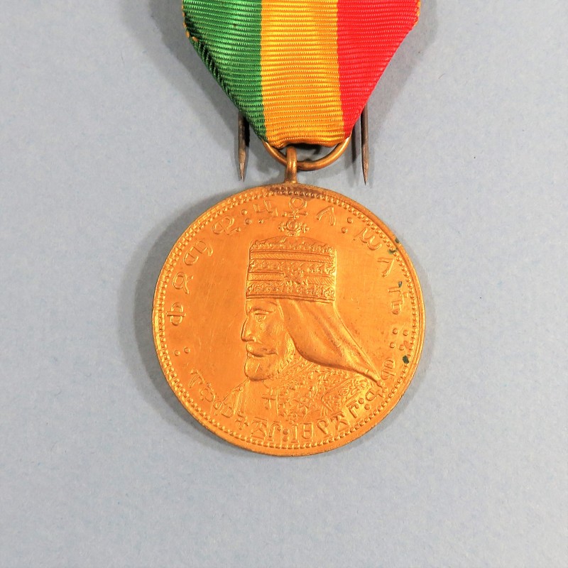 ETHIOPIE MEDAILLE COMMEMORATIVE DE PREMIERE CLASSE DU COURONNEMENT DE HAILE SEDASSIE Ier 1930 CORONATION MEDAL °