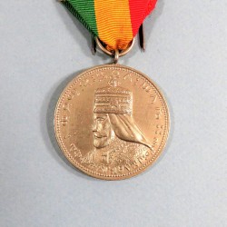 ETHIOPIE MEDAILLE COMMEMORATIVE DE SECONDE CLASSE DU COURONNEMENT DE HAILE SEDASSIE Ier 1930 CORONATION MEDAL °