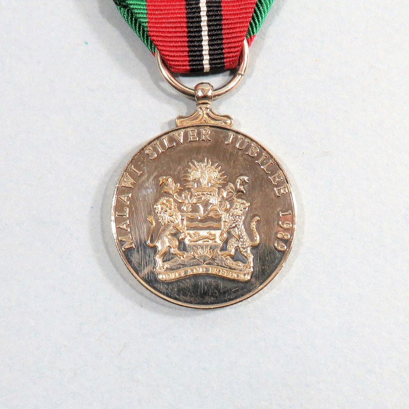 MALAWI MEDAILLE DU JUBILE 25 ANS DE PRESIDENCE POUR KAMUZU BANDA SILVER JUBILEE MEDAL °