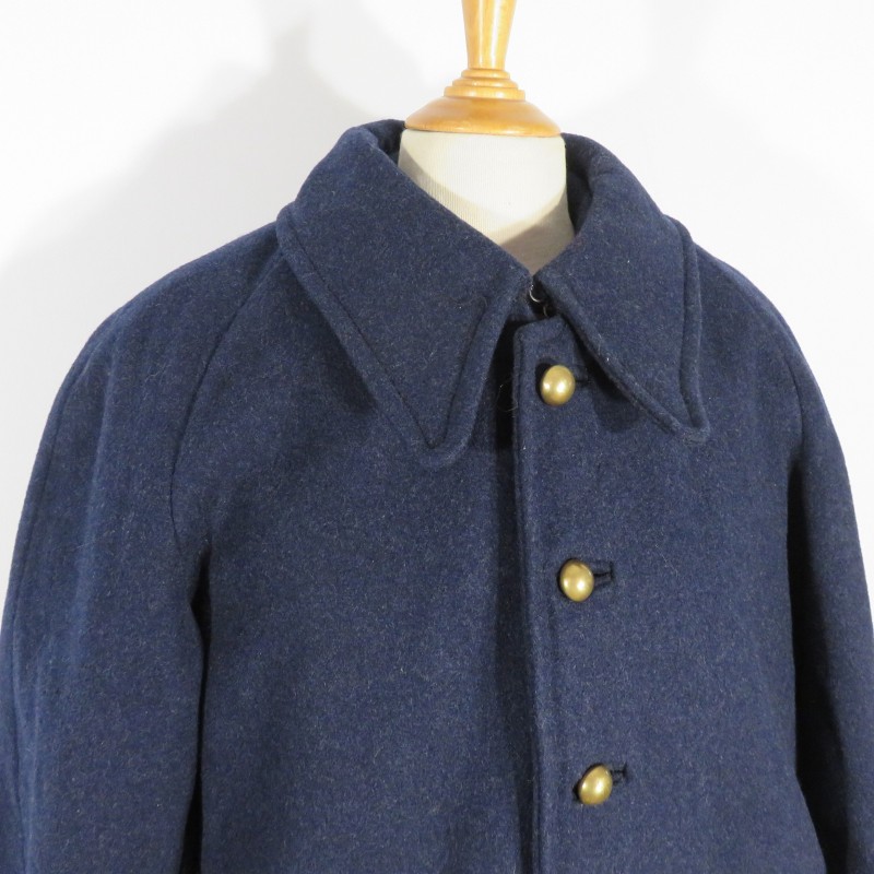 CAPOTE MANTEAU BLEU FONCE TROUPE MODELE 1938 INFANTERIE AVIATION CHASSEURS ALPINS DATEE 1939