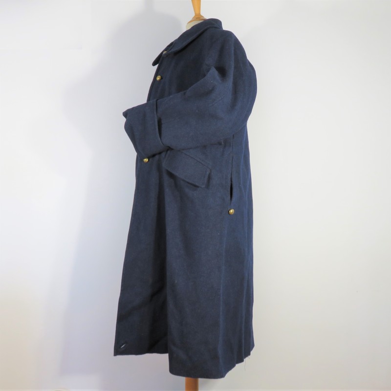 CAPOTE MANTEAU BLEU FONCE TROUPE MODELE 1938 INFANTERIE AVIATION CHASSEURS ALPINS DATEE 1939