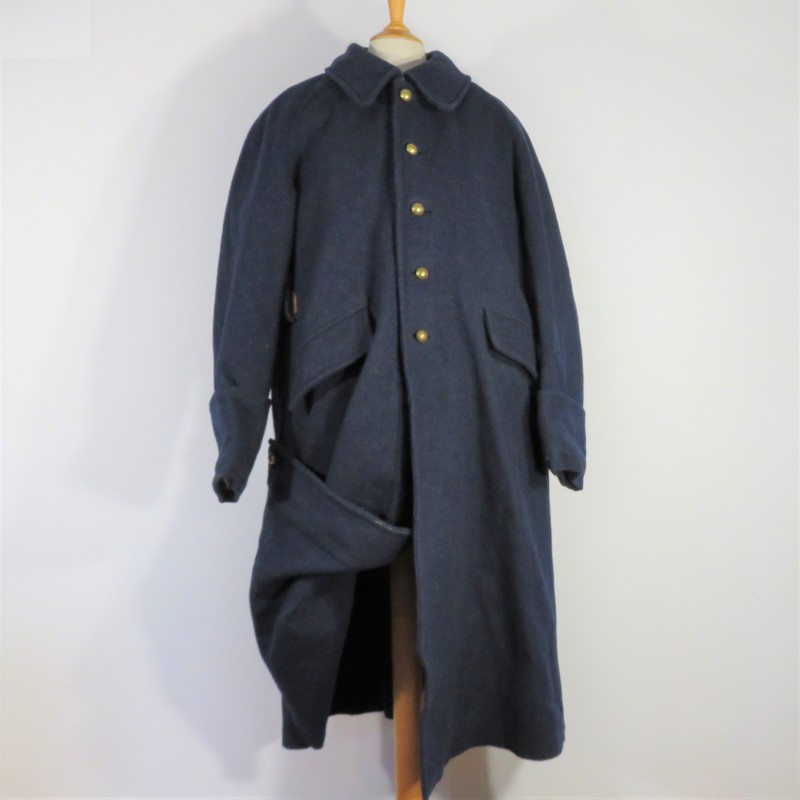 CAPOTE MANTEAU BLEU FONCE TROUPE MODELE 1938 INFANTERIE AVIATION CHASSEURS ALPINS DATEE 1939