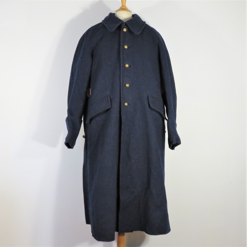 CAPOTE MANTEAU BLEU FONCE TROUPE MODELE 1938 INFANTERIE AVIATION CHASSEURS ALPINS DATEE 1939