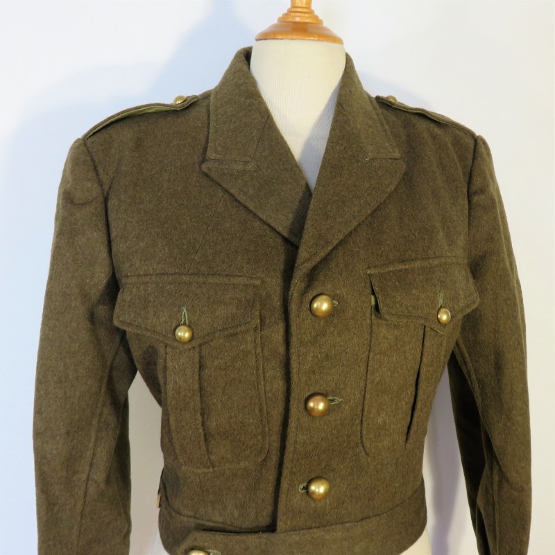 UNIFORME TENUE BLOUSON ET PANTALON MODELE 1946 ARMEE FRANCAISE INDOCHINE ALGERIE DATE 1951