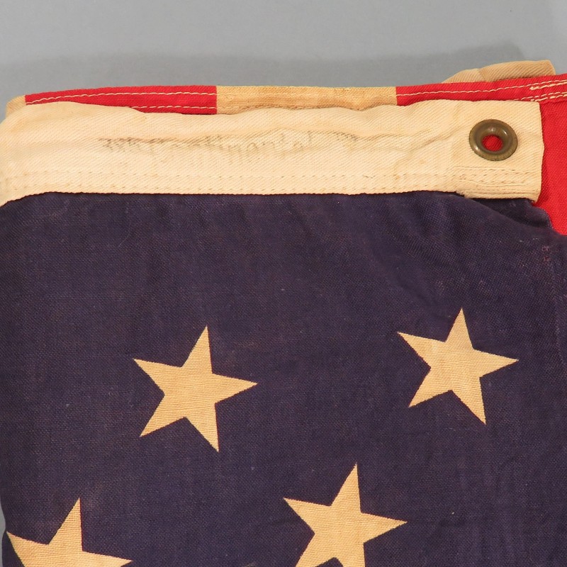 U.S.A. DRAPEAU US FABRICATION DEBUT ANNEES 1960 CONTINENTAL FLAG 3X5 Ft 50 ETOILES IMPRIMEES 86 X 152 cm