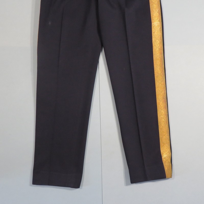 PANTALON UNIFORME DE LA MARINE NATIONALE AMIRAL OU OFFICIER SUPERIEUR FABRICATION ANNEES 1970 1980