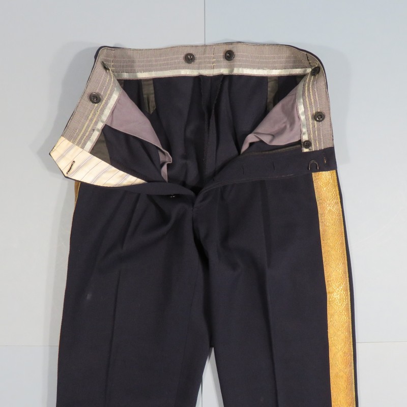 PANTALON UNIFORME DE LA MARINE NATIONALE AMIRAL OU OFFICIER SUPERIEUR FABRICATION ANNEES 1970 1980