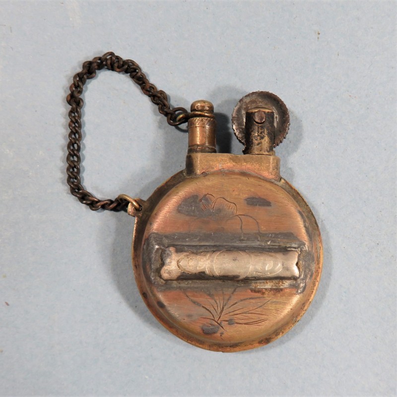 BRIQUET ARTISANAT DE TRANCHEE SOUVENIR DE LA GRANDE GUERRE 1914 1918 DATE 1918