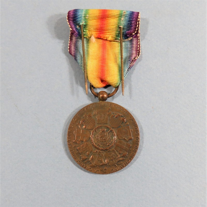 BELGIQUE MEDAILLE INTERALLIEE DE LA VICTOIRE DE LA GRANDE GUERRE 1914-1918