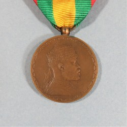 ETHIOPIE MEDAILLE POUR L'INAUGURATION DE LA LIGNE DE CHEMIN DE FER DJIBOUTI - ADISS ABEBA LE 9 MAI 1917 MENELIK II