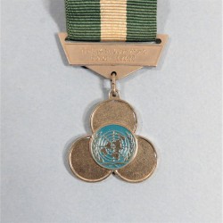 ETHIOPIE DEMOCRATIQUE MEDAILLE DES NATIONS UNIES U.N. SERVICE MEDAL ETHIOPIA DEMOCRATIC REPUBLIC °