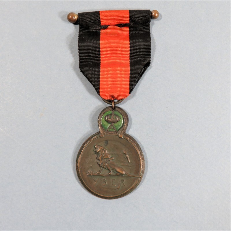 MEDAILLE FRANCO BELGE DES ANCIENS COMBATTANTS DE L'YSER OU ISERE COMBATS DE LA GRANDE GUERRE 1914-1918