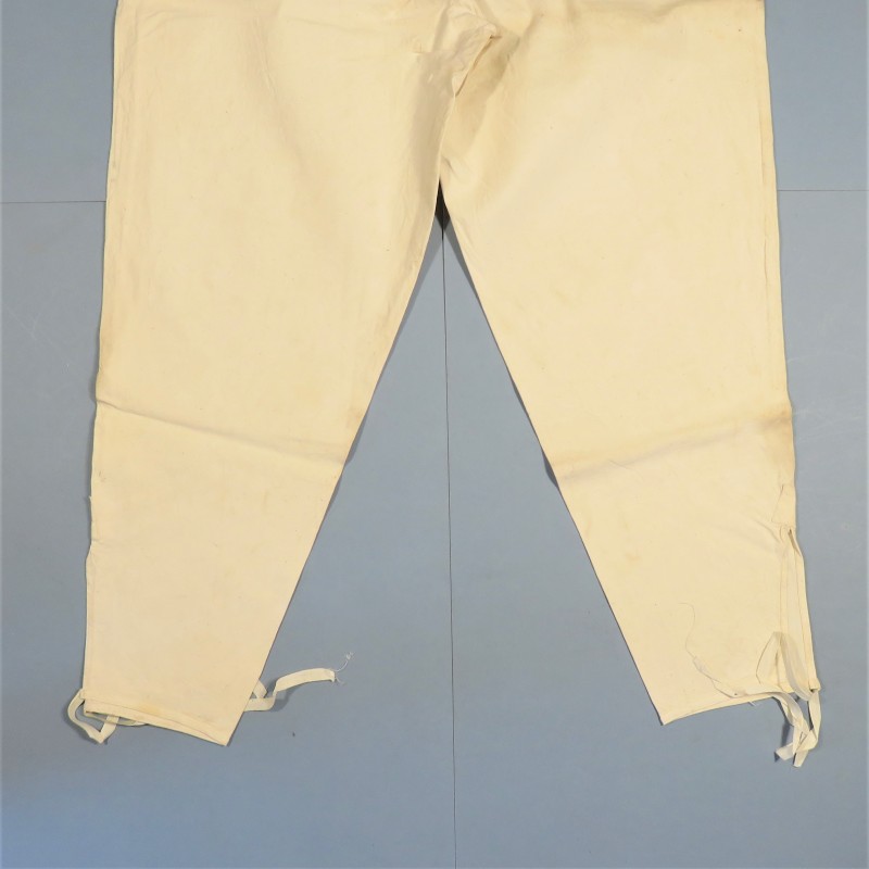 CALECON LONG BLANC REGLEMENTAIRE DATE 1940 EQUIPEMENT SOUS-VETEMENTS MILITAIRE CAMPAGNE 1939 1940 T90