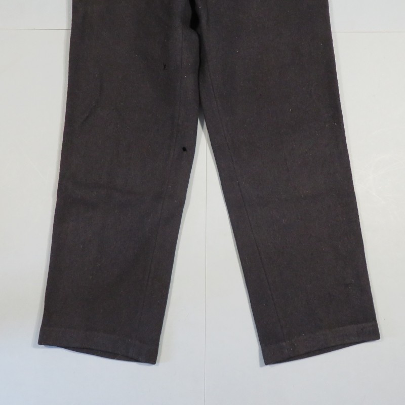 PANTALON TROUPE BLEU A SOUTACHES ROUGE POUR SAPEURS POMPIERS OU INFANTERIE COLONIALE 1900 OU 1931