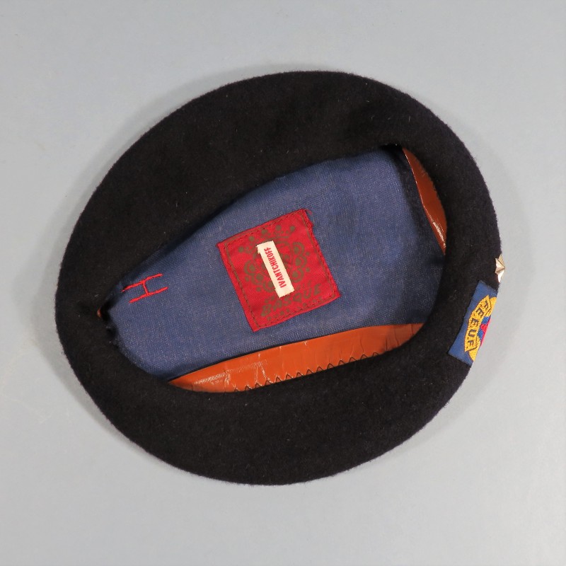 BERET DES SCOUTS DE FRANCE LOUVETEAU F.E.E.U.F. FEDERATION DES ECLAIREURS ET ECLAIREUSES DE FRANCE ANNEES 1970 - 1980