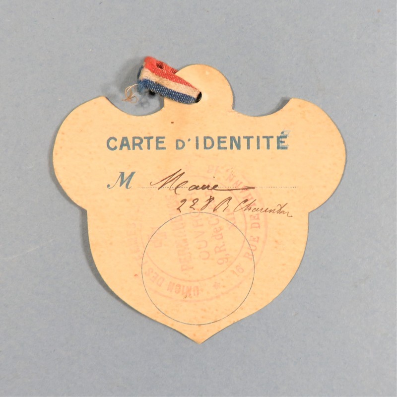 INSIGNE DE JOURNEES DES ORPHELINS DE NOVEMBRE 1916 INSIGNE OU BADGE DE QUETTEUR QUETTEUSE UNION DES FEMMES DE FRANCE