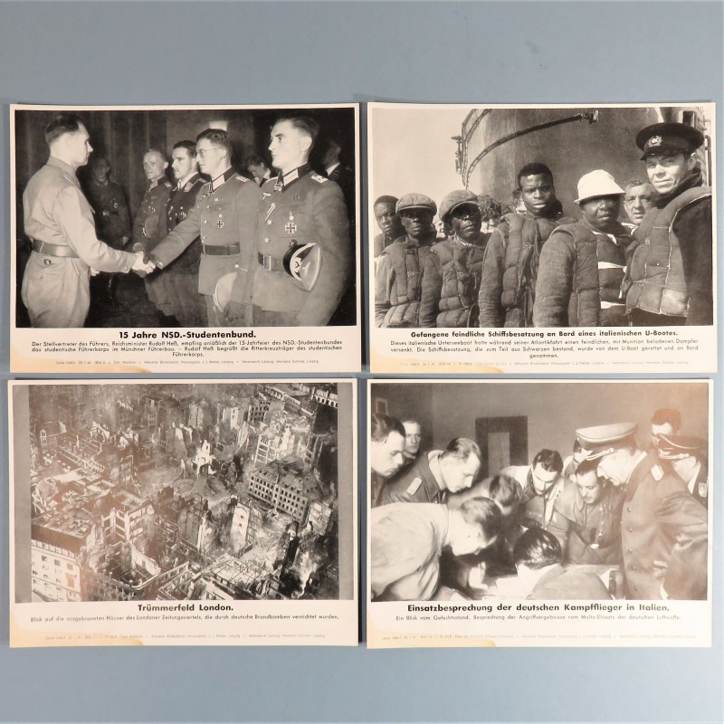 POCHETTE DE 8 PHOTOS DES ACTUALITES ALLEMANDES 31-1-1941 AKTUELLER BILDERDIENST SA MARINE JEUNESSE NSD PARTI NAZI