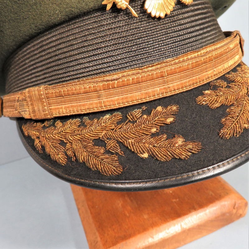 CASQUETTE D'OFFICIER SUPEREUR AMERICAIN US ANNEES 1950 BELLE FABRICATION A TAIPEI TAIWAN