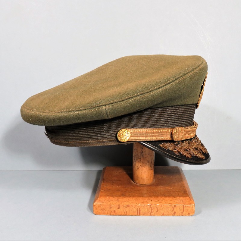 CASQUETTE D'OFFICIER SUPEREUR AMERICAIN US ANNEES 1950 BELLE FABRICATION A TAIPEI TAIWAN