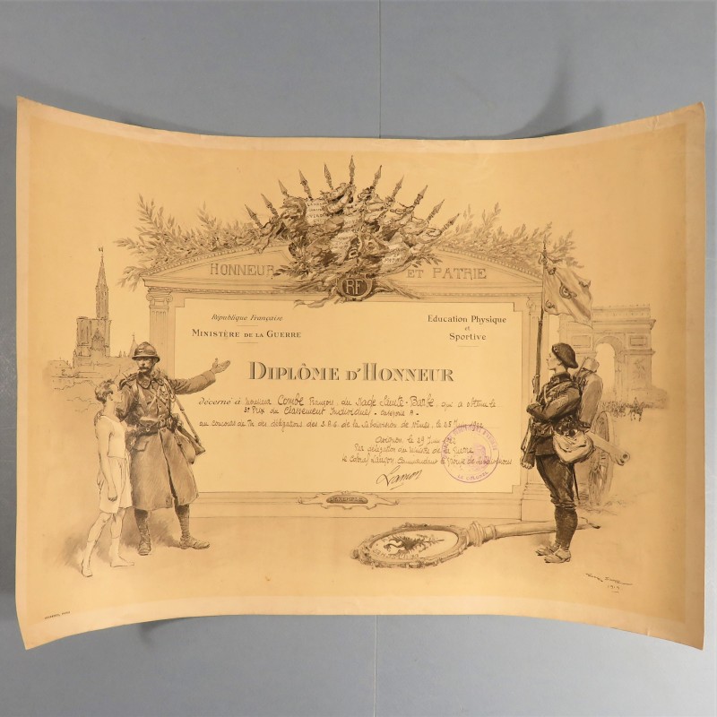 ENSEMBLE DE 4 CITATION ET 3 PRIX DE TIR POUR LE SOLDAT COMBE FRANCOIS AU 408 ème REGIMENT D'INFANTERIE GUERRE 1914 1918 DIPLOME