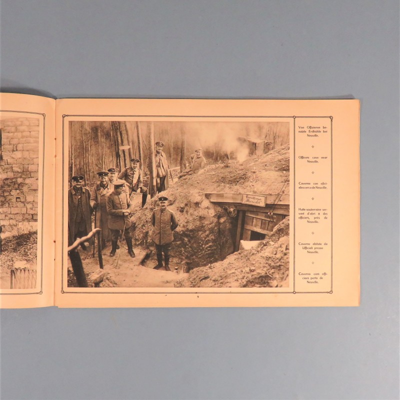 ALBUM DE LA GRANDE GUERRE PROPAGANDE ALLEMANDE 1915 PHOTOS ET LEGENDES EN PLUSIEURS LANGUES