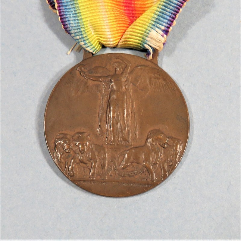 ITALIE MEDAILLE INTERALLIEE DE LA VICTOIRE DE LA GRANDE GUERRE 1914-1918 GRAVEUR S.JHONSON