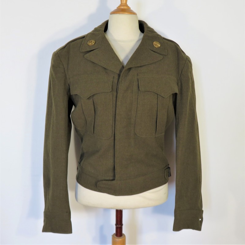 UNIFORME US MODELE 1944 BLOUSON IKE ET SONT PANTALON CAMPAGNE DE FRANCE ET D'ALLEMAGNE 1944 - 1945