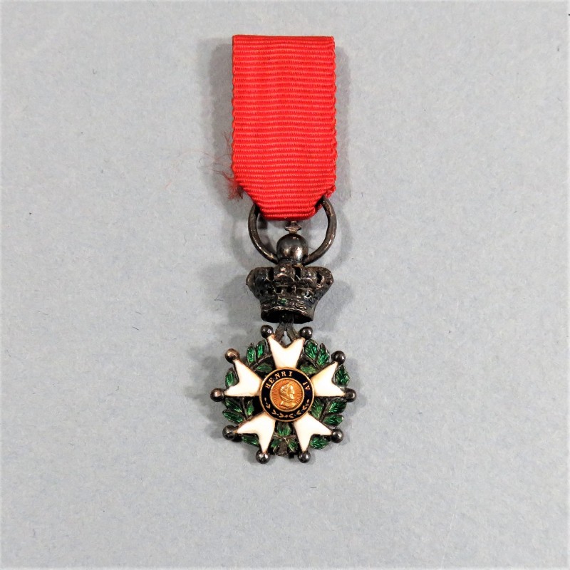 REDUCTION DE LA MEDAILLE DE CHEVALIER DE L'ORDRE DE LA LEGION D'HONNEUR LOUIS PHILIPPE MONARCHIE DE JUILLET 1830 1848 °