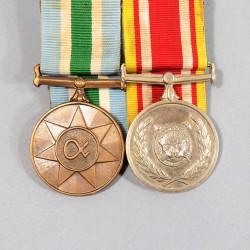 AFRIQUE DU SUD & BOPHTHATSWANA MEDAILLES DE L'UNITE DES FORCES ARMEES UNITAS MEDAL & GENERAL SERVICE MEDAL GSM °