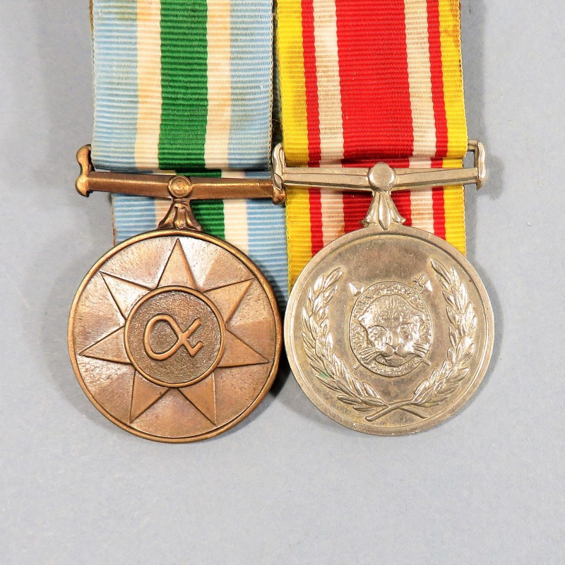 AFRIQUE DU SUD & BOPHTHATSWANA MEDAILLES DE L'UNITE DES FORCES ARMEES UNITAS MEDAL & GENERAL SERVICE MEDAL GSM °